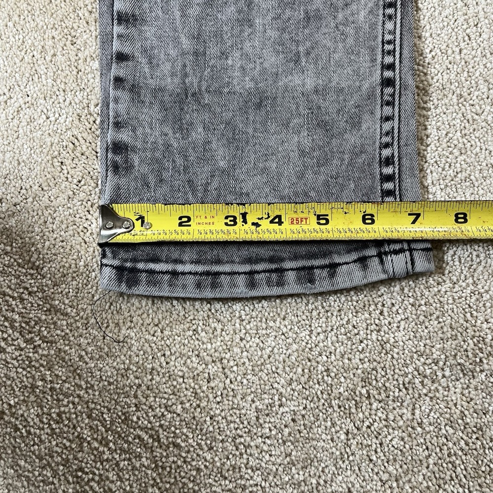 Levis 502 HI-BALL Mens Dark Gray Acid Wash Jeans 32x31 Cotton Blend Stretchy NWT - Picture 9 of 15
